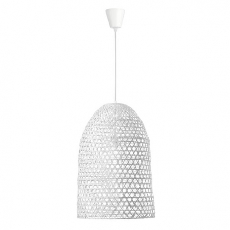 Lustra tip pendul alba/natur Mimmi, din bambus, Ø 40 cm, inaltime reglabila, 9586682 - Novaluce [0]
