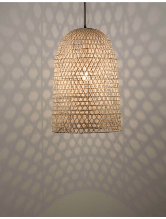 Lustra tip pendul alba/natur Mimmi, din bambus, Ø 40 cm, inaltime reglabila, 9586682 - Novaluce [20]