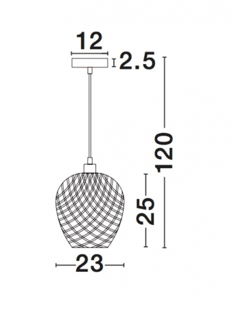 Lustra tip pendul Amaia din bambus Ø 23 cm, inaltime reglabila, 9142499 - Novaluce [2]