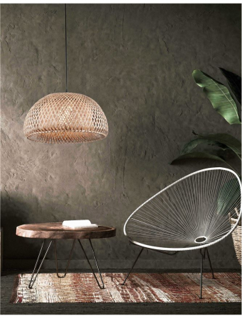 Lustra tip pendul Amaia din bambus Ø 39 cm, inaltime reglabila, 9142498 - Novaluce [1]