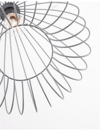 Lustra tip pendul gri Delfi, din metal, Ø 32 cm, inaltime reglabila, 9402573 - Novaluce [6]