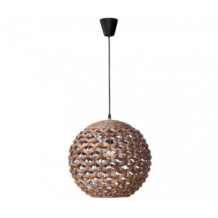 Promotii - ​​​​​​​Lustra tip pendul premium Komo, din fibra naturala, Ø 40/50,5 cm, inaltime reglabila, 9587121 - Novaluce