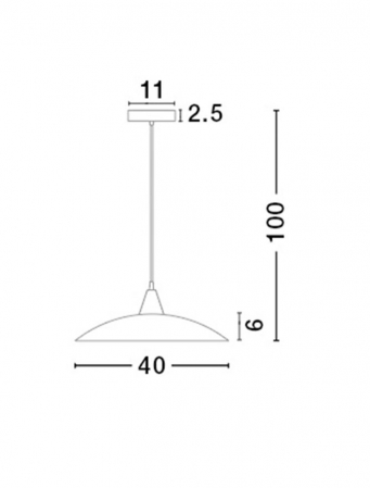 Lustra tip pendul rotunda alb-argintiu Tropi, Ø 40 cm, din sticla, inaltime reglabila, 6302361 - Novaluce [2]