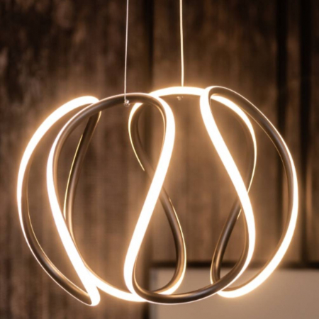 Lustra Twisted, neagra, LED, inaltime ajustabila, P0333 - Maxlight [2]