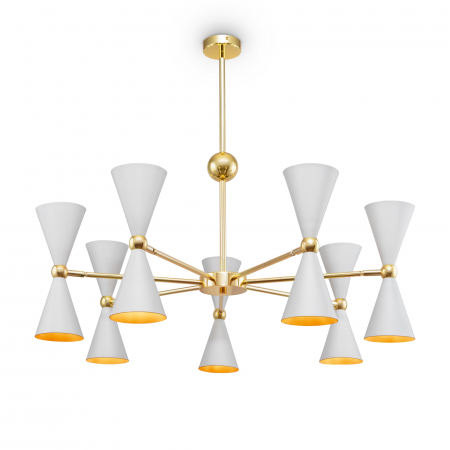 Lustre - Lustra Vesper MOD108PL-14WG, 14xE14, aurie+alba, IP20, Maytoni