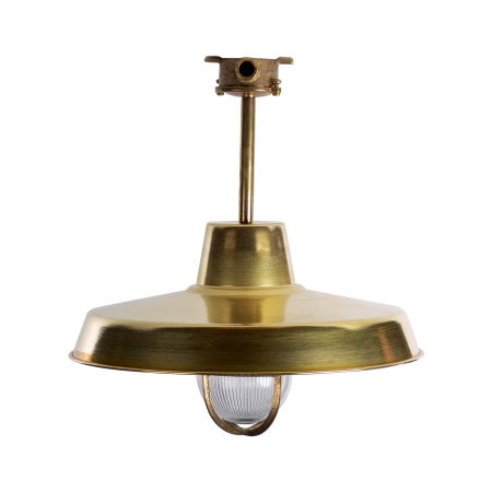 Promotii - Lustra exterior aurie VOLOS Ø46 cm din metal, stil industrial vintage, 002177-016757 - Zumaline