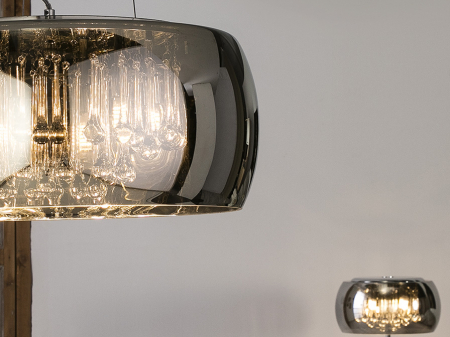Lustra pendul lux crom Paloma Ø 50 cm, din sticla, inaltime reglabila, 508111 - Schuller [3]