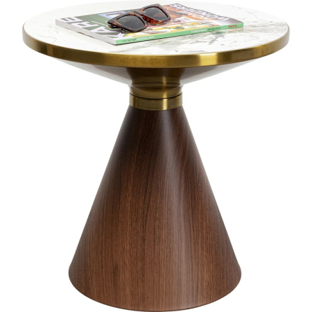 Masă auxiliară Cono Walnut 50x50x51,5 cm - Kare Design [4]