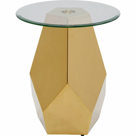 Living - Masă Auxiliară Ricchezza 45x45x53 cm, Auriu - Kare Design