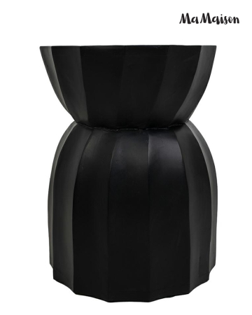 Masă Auxiliară Rolling 35x35x46 cm, Lemn Mango Negru - MaMaison [2]