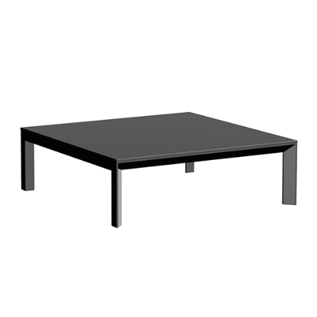 Mese exterior - Masa cafea exterior Frame 100x100x32 cm, blat HPL/DEKTON®, picioare aluminiu, 54245F BE W - Vondom