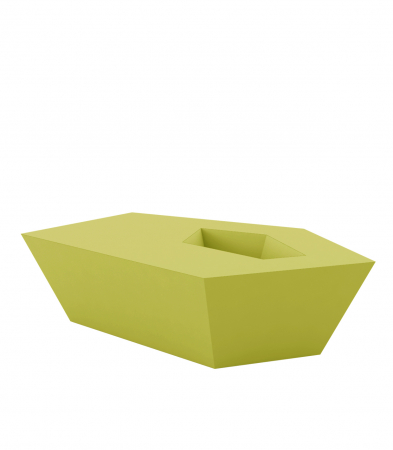 Masa cafea iluminare LED Faz 105x85x32 cm, design modern geometric cu loc frapiera, 54007 - Vondom [11]