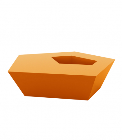 Masa cafea iluminare LED Faz 105x85x32 cm, design modern geometric cu loc frapiera, 54007 - Vondom [23]