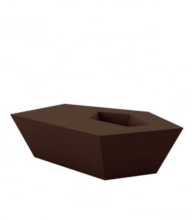 Masa cafea iluminare LED Faz 105x85x32 cm, design modern geometric cu loc frapiera, 54007 - Vondom [4]