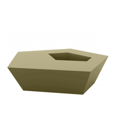 Masa cafea iluminare LED Faz 105x85x32 cm, design modern geometric cu loc frapiera, 54007 - Vondom [22]