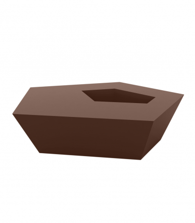Masa cafea iluminare LED Faz 105x85x32 cm, design modern geometric cu loc frapiera, 54007 - Vondom [19]