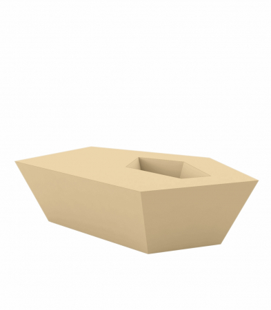 Masa cafea iluminare LED Faz 105x85x32 cm, design modern geometric cu loc frapiera, 54007 - Vondom [3]