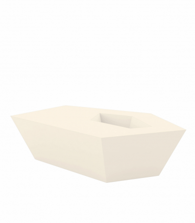 Masa cafea iluminare LED Faz 105x85x32 cm, design modern geometric cu loc frapiera, 54007 - Vondom [5]