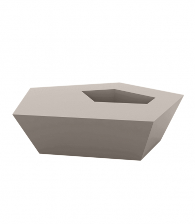 Masa cafea iluminare LED Faz 105x85x32 cm, design modern geometric cu loc frapiera, 54007 - Vondom [29]