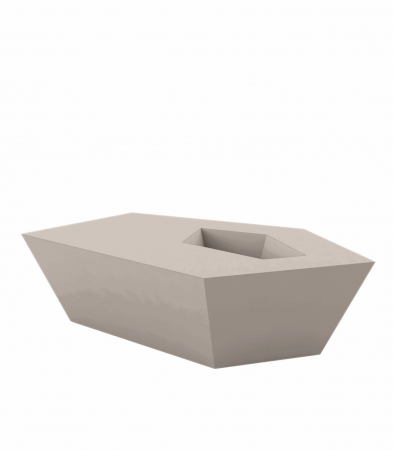 Masa cafea iluminare LED Faz 105x85x32 cm, design modern geometric cu loc frapiera, 54007 - Vondom [14]