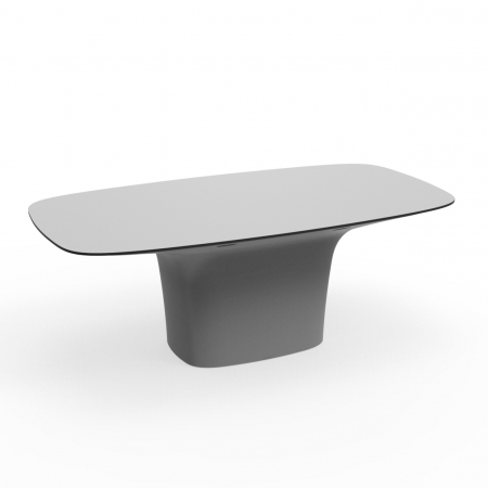 Mese exterior - Masa cu iluminare LED UFO 200x100x72 cm din polipropilena, diverse culori, 63006 - Vondom
