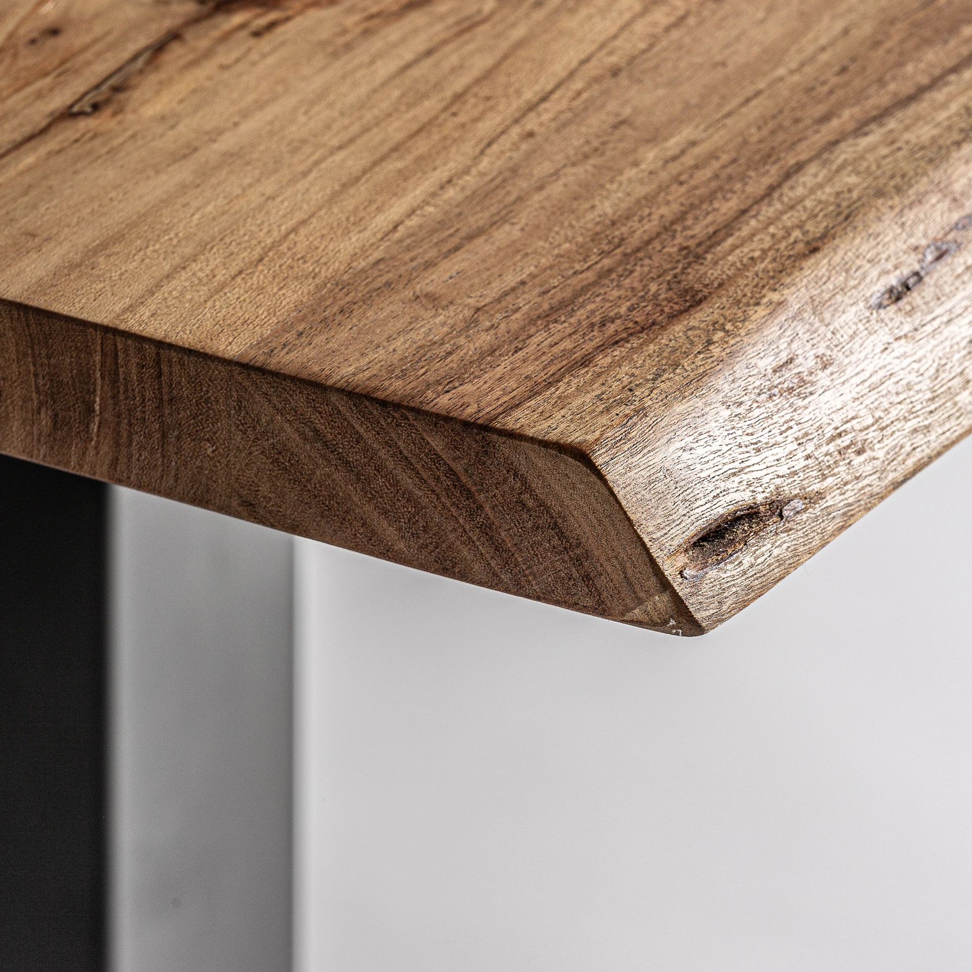 Masa de Bar din Fier si Lemn de Acacia, Negru, 80x80x78 cm - VicalHome 35097 [19]