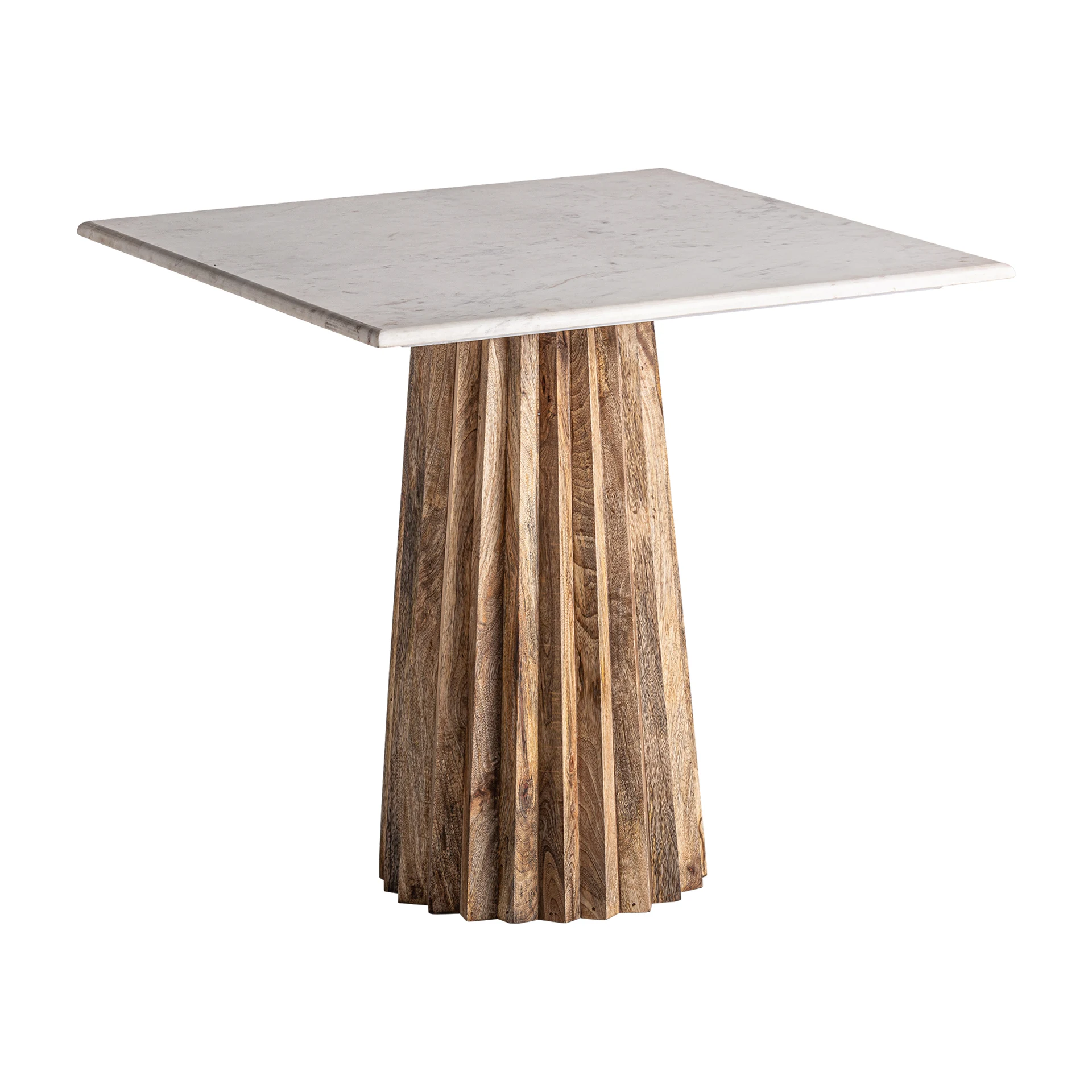 Masa de Bar din Lemn de Mango si Marmura, Maro, 80x80x77 cm - VicalHome 33179 [11]