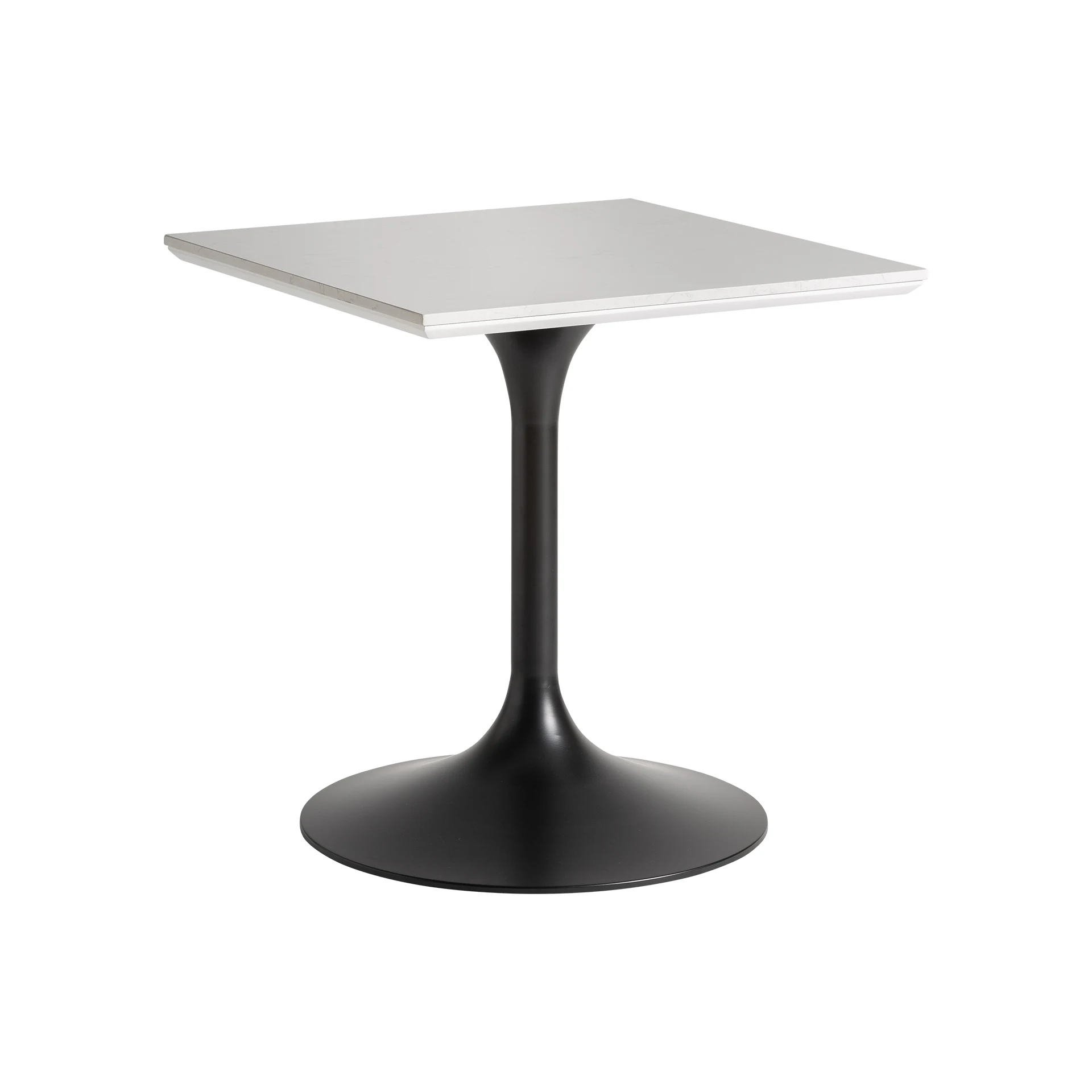 Masa de Bar din Otel si Gresie Portelanata, Negru, 70x70x75 cm, Stil Art Deco - VicalHome 35508 [6]