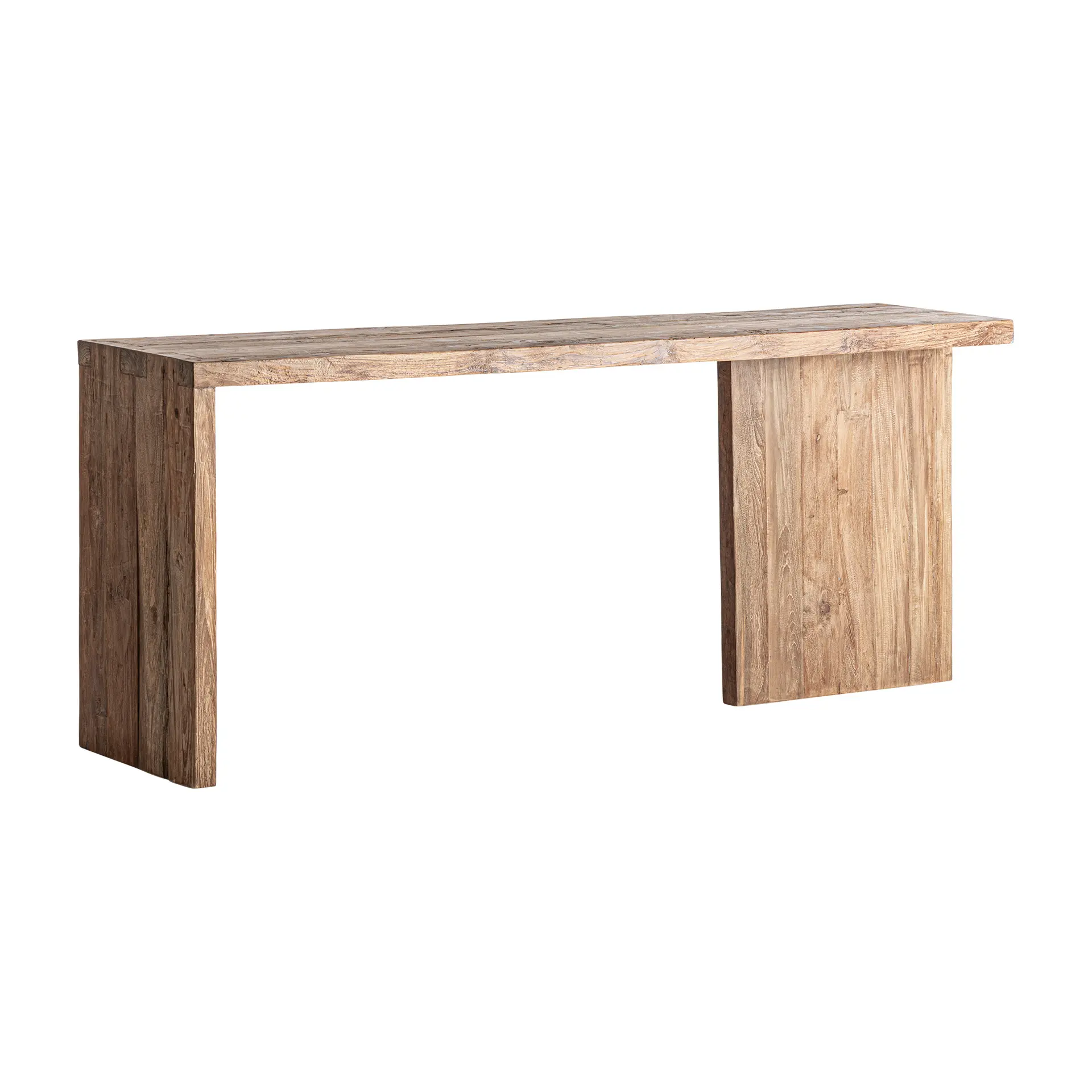 Masa de Consola Bergle 200x47x80 cm, Lemn de Teak Reciclat Maro - VicalHome VicalHome 39341 [1]