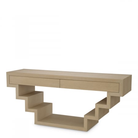 Console hol -   Masa de consolă Rialto din furnir de steBorcan spălat 118684 EICHHOLTZ