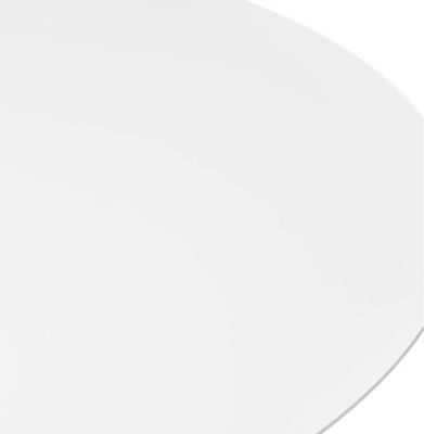 Masa rotunda alba MDF Buro 90 cm, picior cental alb otel, design modern, DT00640WH - Kokoon [3]