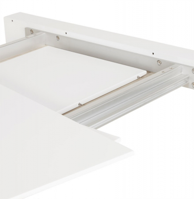 Masa extensibila alba Enkel 190-270x95 cm, MDF alb mat / picioare albe otel, DT00230WH - Kokoon [8]