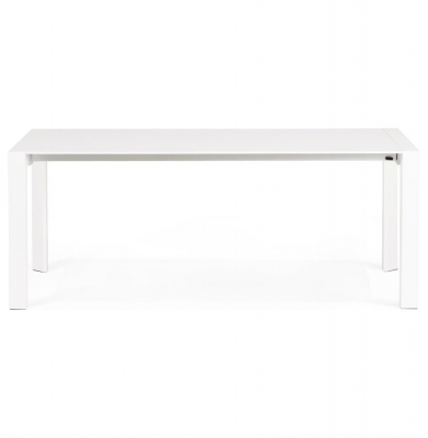 Masa extensibila alba Enkel 190-270x95 cm, MDF alb mat / picioare albe otel, DT00230WH - Kokoon [1]