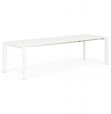 Masa extensibila alba Enkel 190-270x95 cm, MDF alb mat / picioare albe otel, DT00230WH - Kokoon [3]