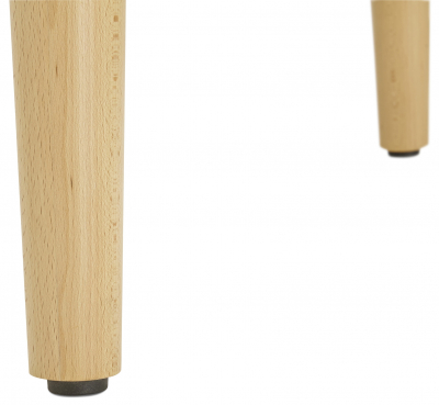 Masa de design extensibila Olga stil scandinav 120-220x100 cm MDF alb / picioare fag, DT00570WH - Kokoon [9]
