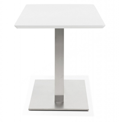 Masa dining/living alba Jock 150x70 cm MDF alb / picioare otel / talpa subtire, DT00870WH - Kokoon [2]