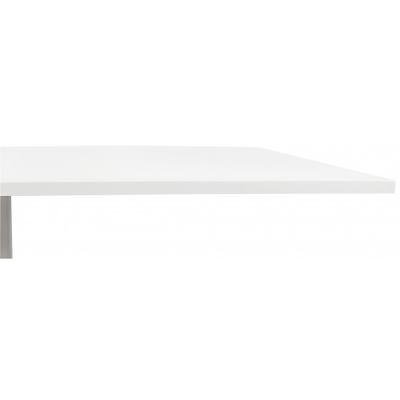 Masa dining alba Jock 160x80 cm blat alb / picioare otel / talpa subtire, DT00860WH - Kokoon [2]
