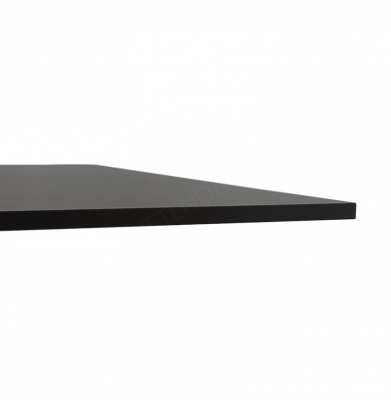 Masa dining neagra Jock 160x80 cm blat negru / picioare otel / talpa subtire, DT00850BL - Kokoon [3]