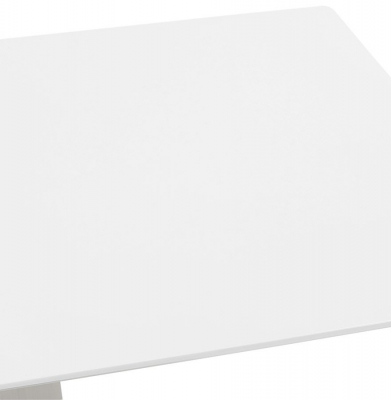 Masa dining alba Jock 180x90 cm MDF alb / picioare otel / talpa subtire, DT00910WH - Kokoon [4]