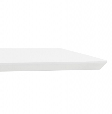 Masa dining alba Jock 180x90 cm MDF alb / picioare otel / talpa subtire, DT00910WH - Kokoon [3]