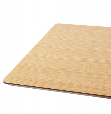 Masa de design Jock 180x90 cm MDF lemn natur / picioare otel / talpa subtire, DT00940NA - Kokoon [3]