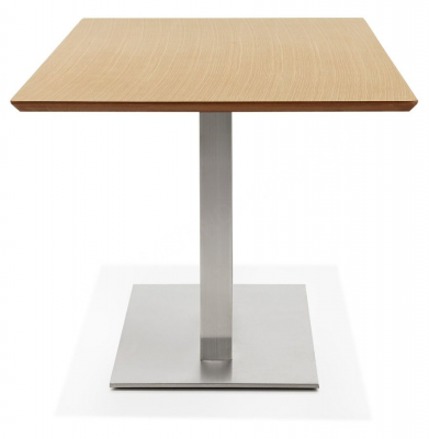 Masa de design Jock 180x90 cm MDF lemn natur / picioare otel / talpa subtire, DT00940NA - Kokoon [2]