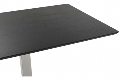 Masa de design Jock 180x90 cm MDF negru / picioare otel / talpa subtire, DT00930BL - Kokoon [3]