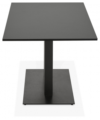 Masa de dining/living neagra Hugo 160x80 cm stil industrial / picioare negre metal, DT00780BL - Kokoon [2]