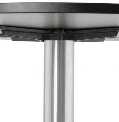 Masa living rotunda neagra Tyra 90 cm picior otel talpa subtire, blat pal melaminat, DT00730BL - Kokoon [4]