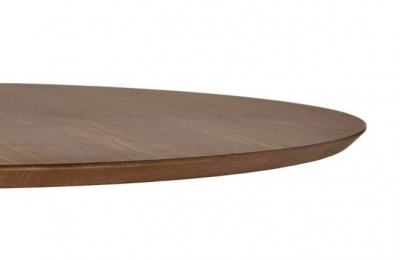 Masa rotunda living Venla 90 cm MDF nuc, picior central otel talpa subtire, DT00750WA - Kokoon [2]