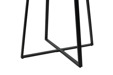 Masă de Dining Carat 100x100x76,5 cm, MDF Negru Pcv - King Home [2]