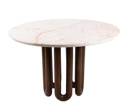Produse - Masă de Dining Celta 120 118,5x118,5x76,5 cm, Maro - MaMaison