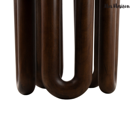 Masă de Dining Celta 120 118,5x118,5x76,5 cm, Maro - MaMaison [3]