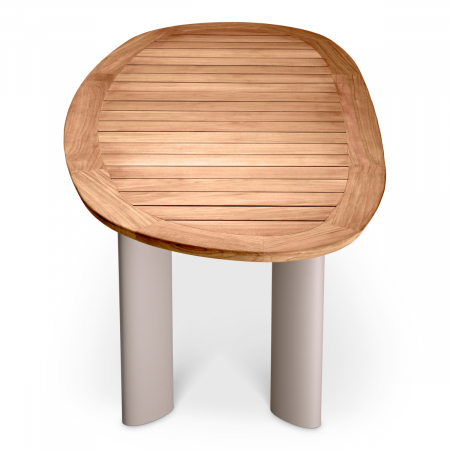   Masă de dining exterioară Free Form din tec natural 117217 EICHHOLTZ [3]